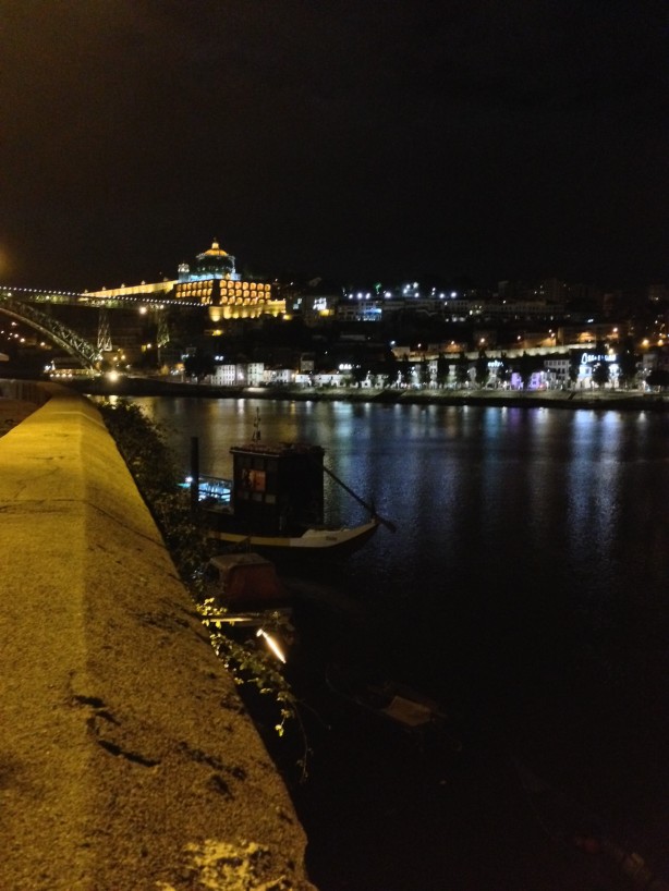 Ribeira of Porto looking over at Vila Nova de Gaia at night